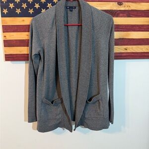 GAP Heather Gray Knit Cardigan size M